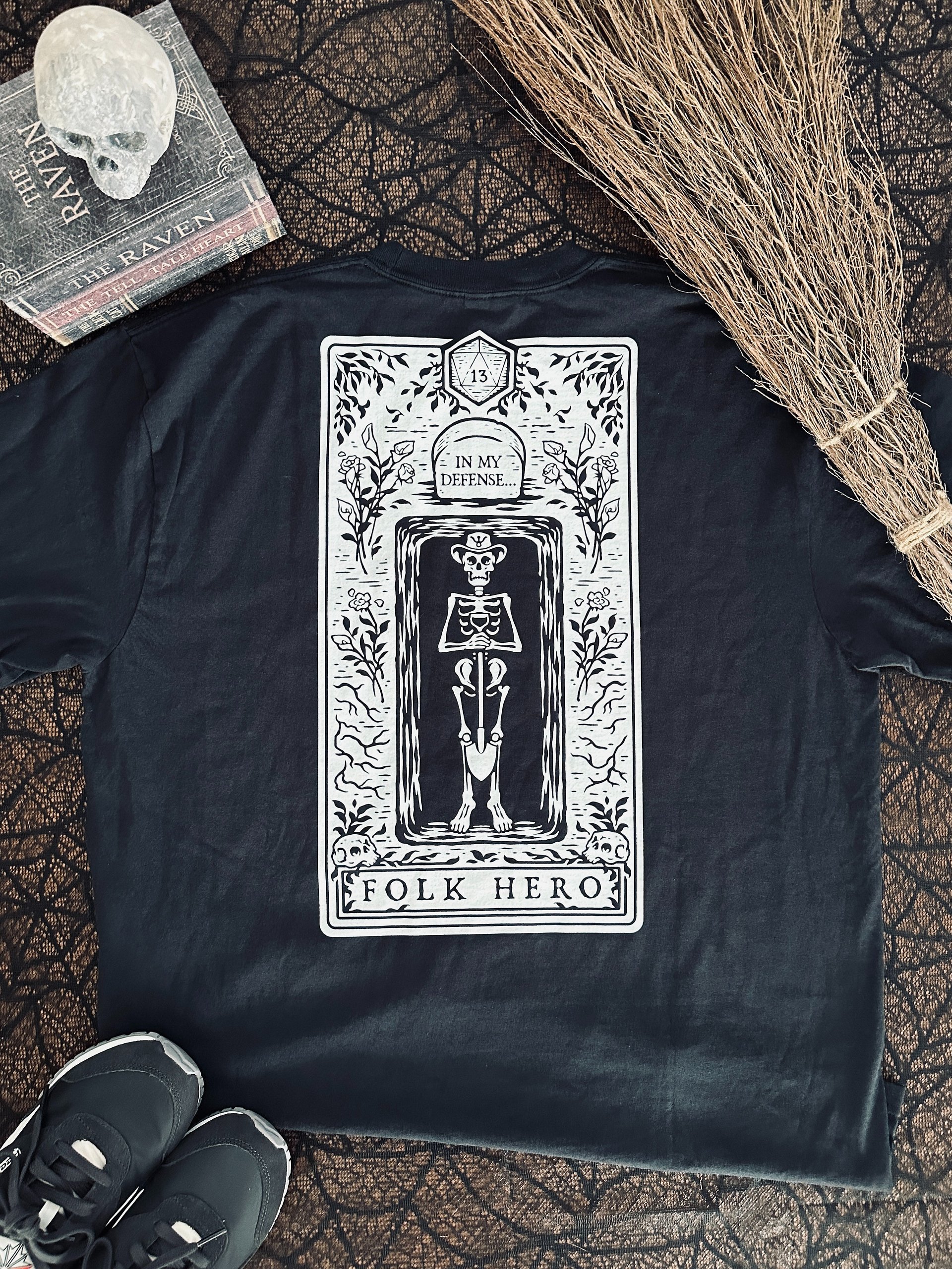 Disgraced Folk Hero (Black T-Shirt) product image (2)