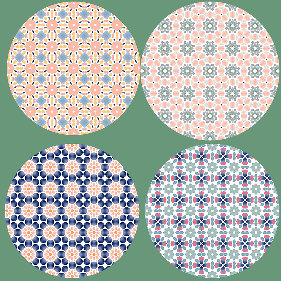 Pastel Octagon pattern paper pack bundle product image (3)