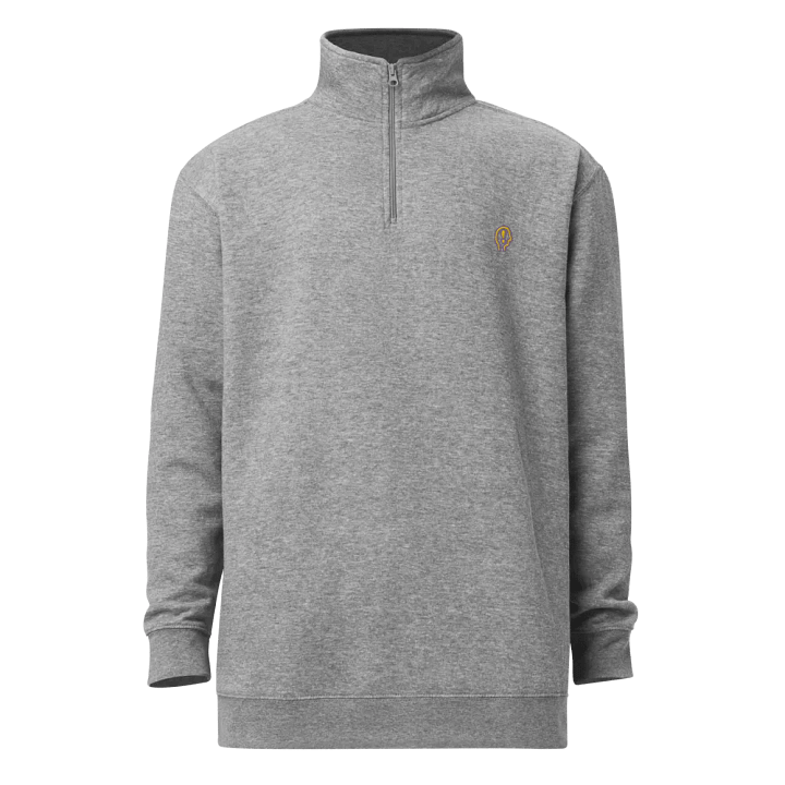 EXCLAIMING MENTALLY (tulip design) embroidered quarter zip product image (7)