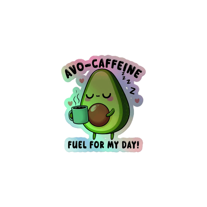 Blissful Avocado Coffee Time Sticker Sheet product image (1)