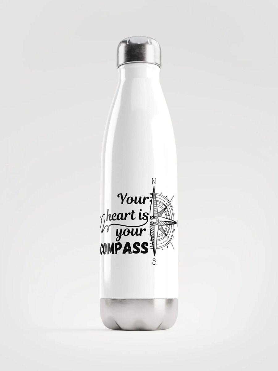 'Your Heart's Your Compass' Steel Water Bottle product image (4)