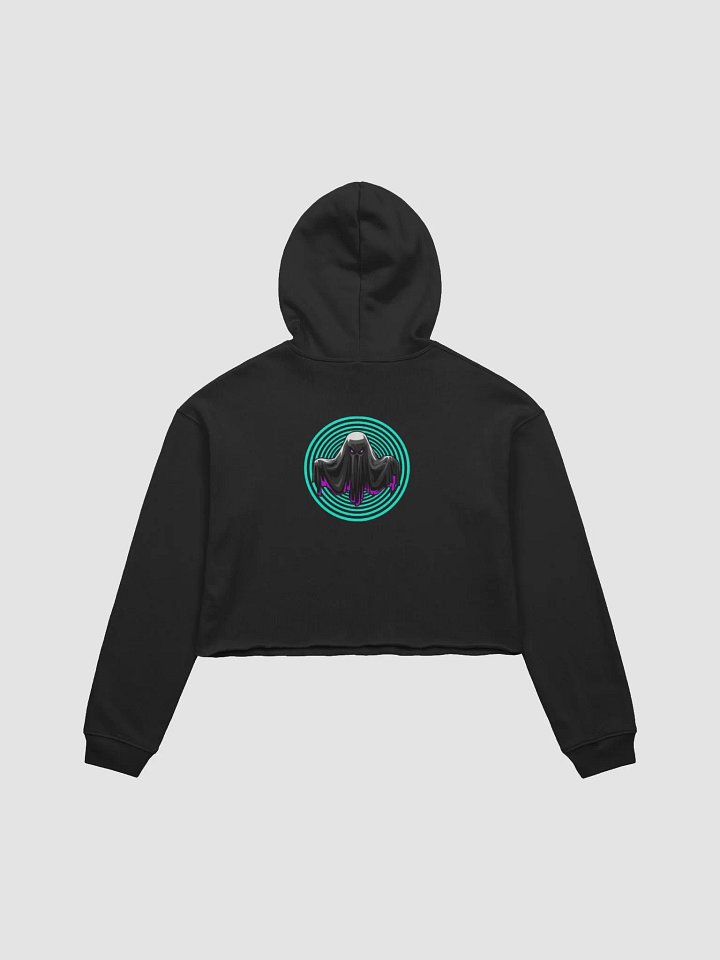 Pink Scream Gh0stie Crop Hoodie- Black product image (2)
