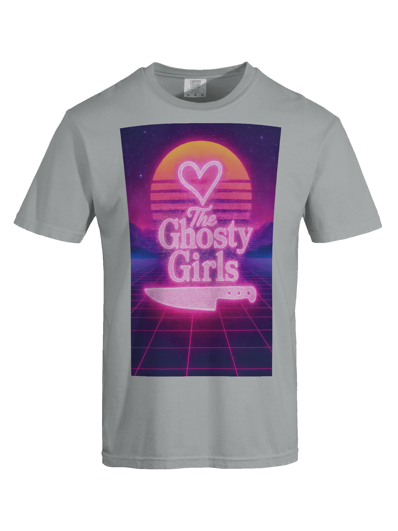 Neon Horizon Heart T-Shirt product image (88)