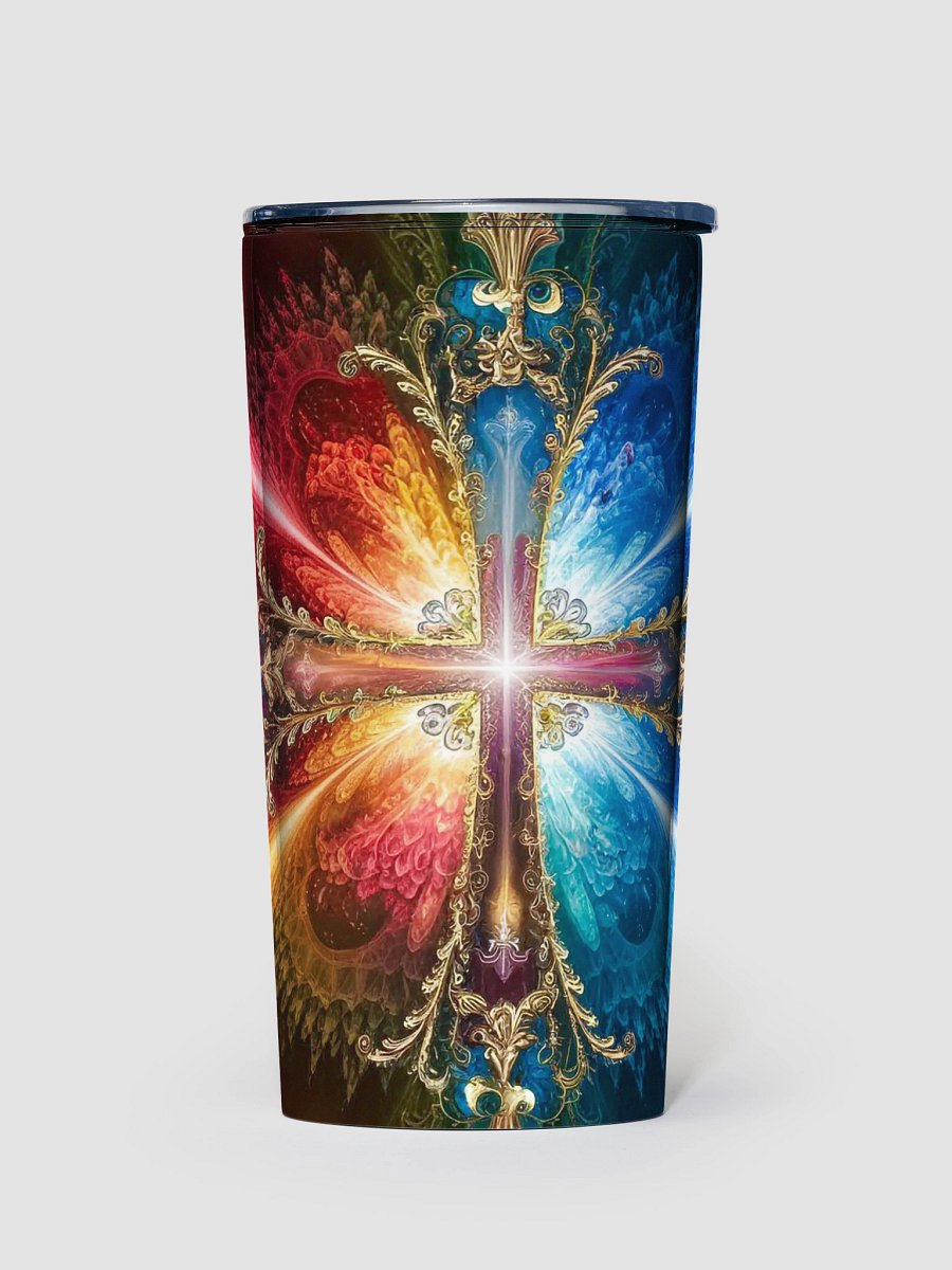 Lift Me Up Lord 3D Christian Cross 20oz Stainless Steel Tumbler product image (1)