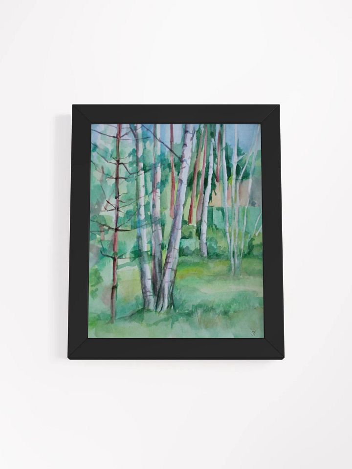 Serene Birch Forest Watercolor Print - Nice Forest Dacha product image (2)