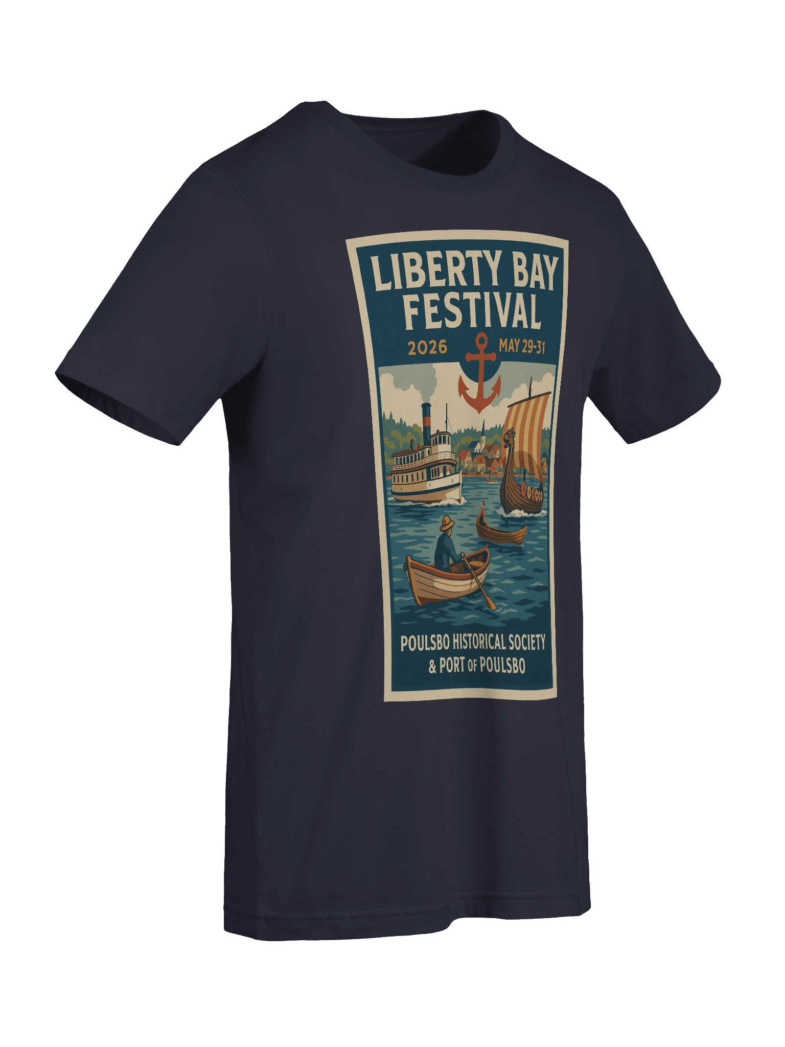 Liberty Bay Festival Vintage Poster T-Shirt product image (9)