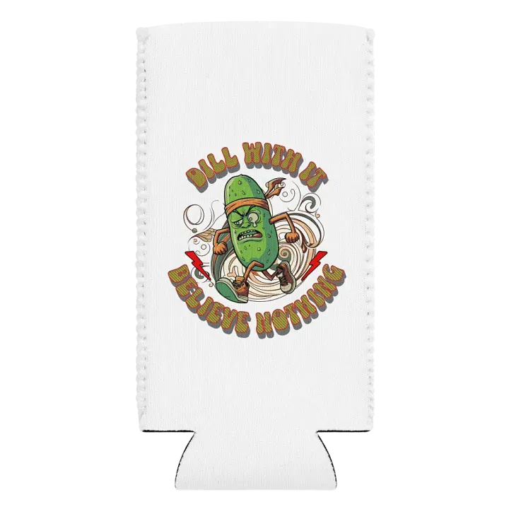 Dill With It Believe Nothing Running Pickle Can Cooler product image (2)