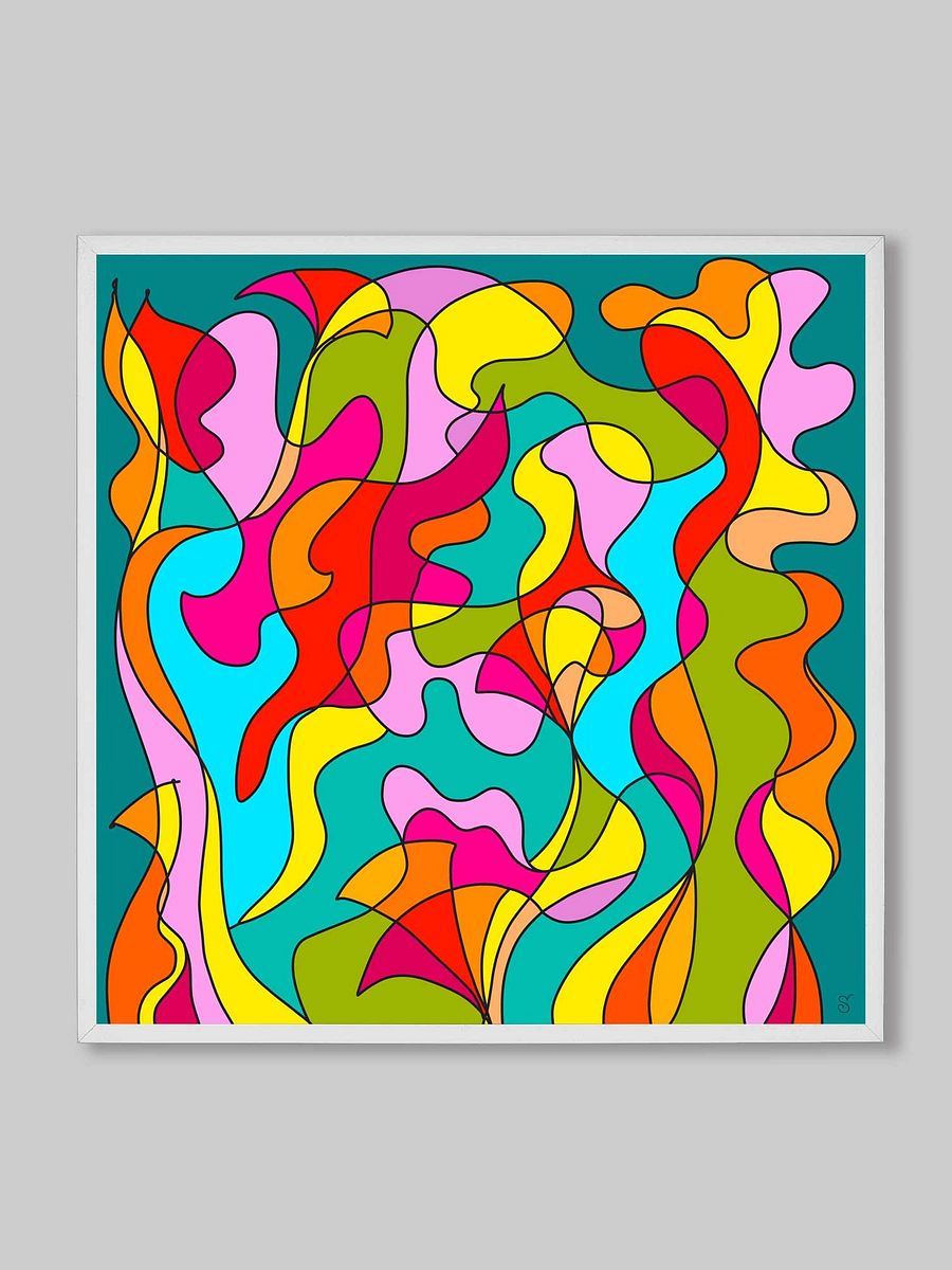Vibrant Flow Canvas - Abstract Square No. 6 product image (166)