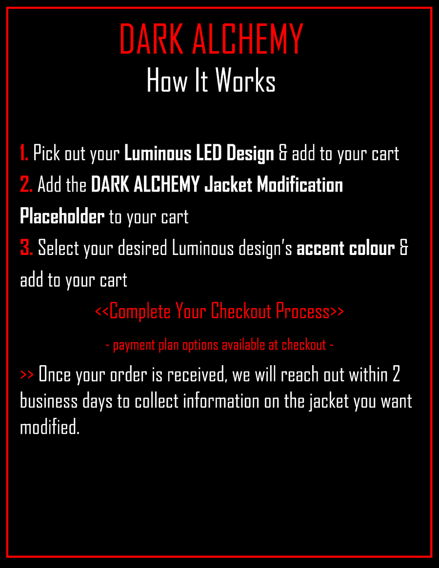 DARK ALCHEMY - Jacket Modification [REQUIRED] product image (2)