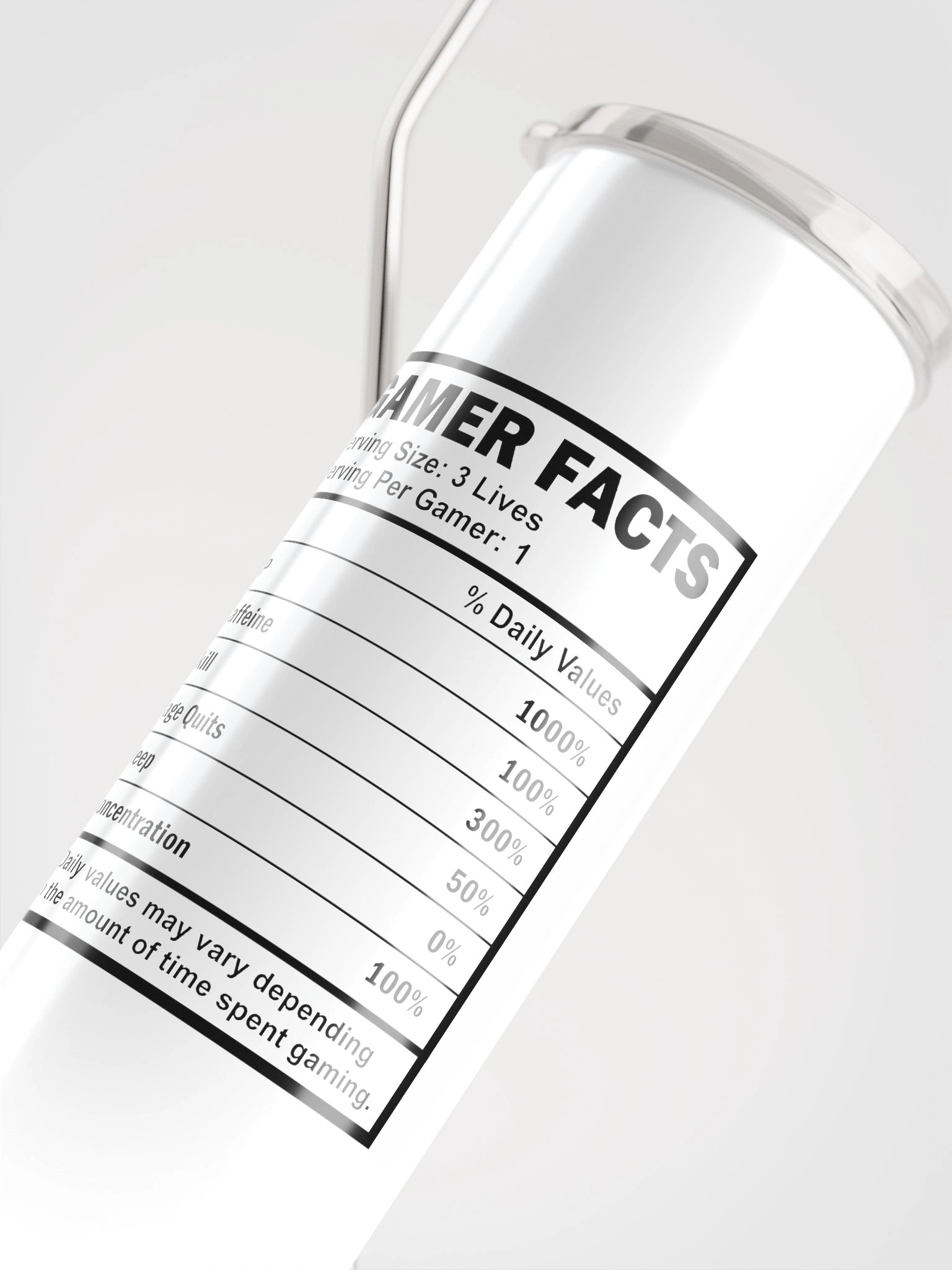 Gamer Facts 20 oz Stainless Steel Tumbler product image (4)
