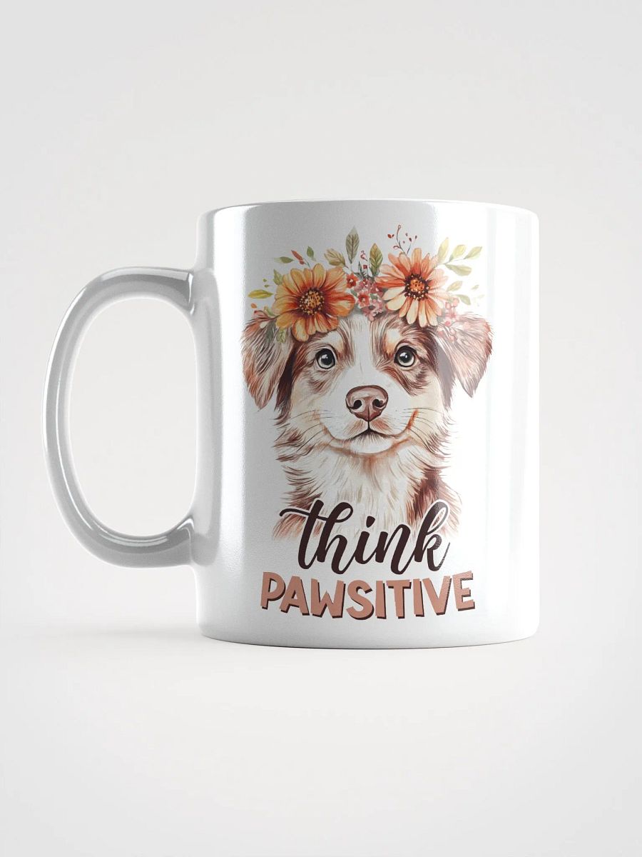 Cute Dog Pawsitive Vibes Glossy Mug product image (6)