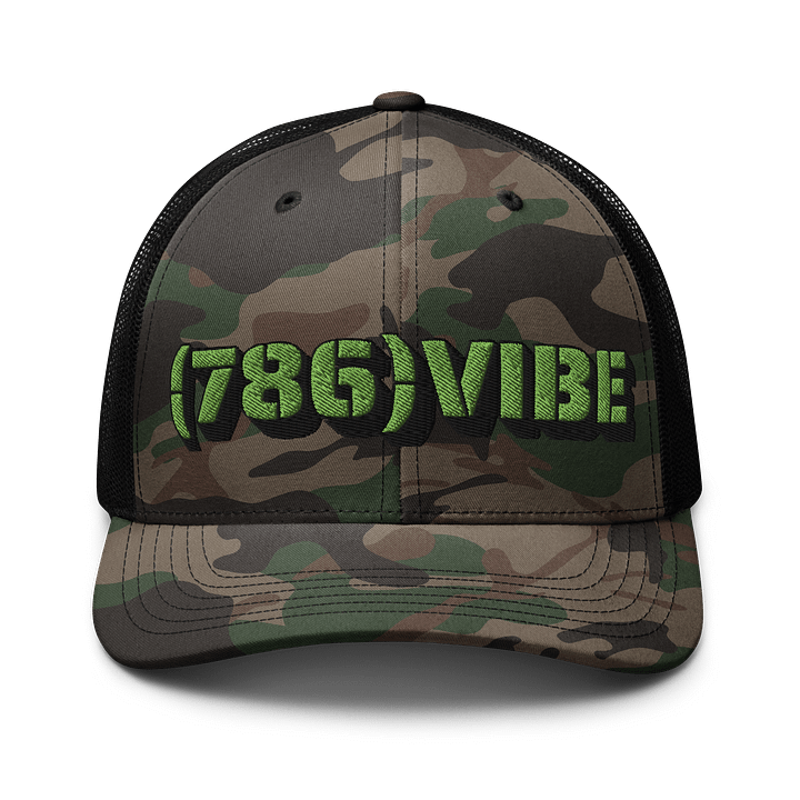 786VIBE Camo Trucker Hat product image (1)