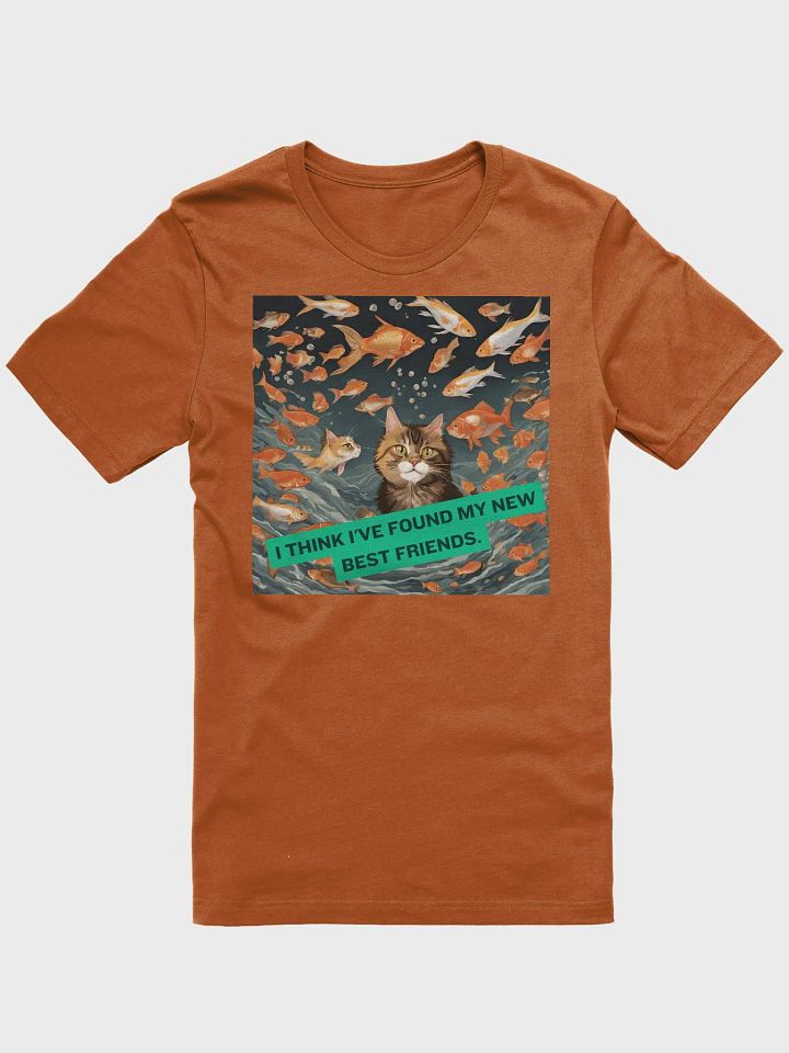 Feline Friendship Goldfish T-Shirt product image (4)