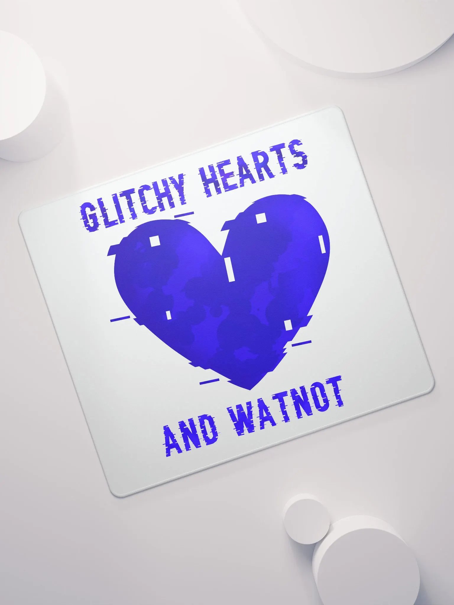 Glitchy Hearts Mousemat product image (7)