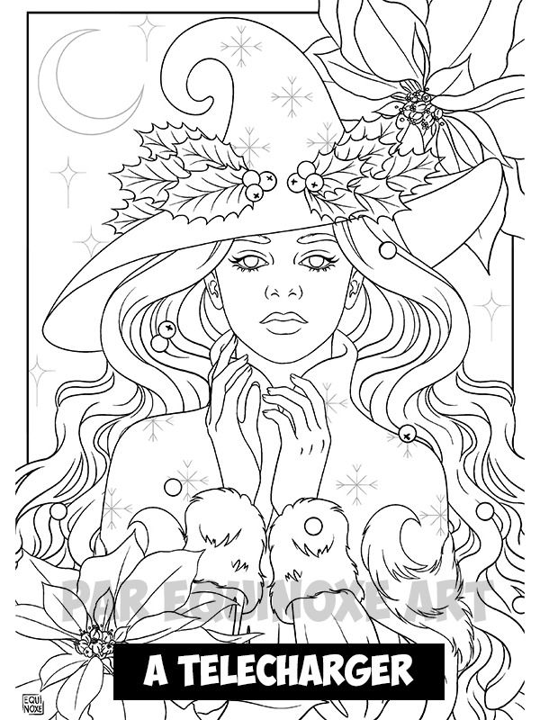 Planche de Coloriage Numérique Sorcière des neiges product image (1)