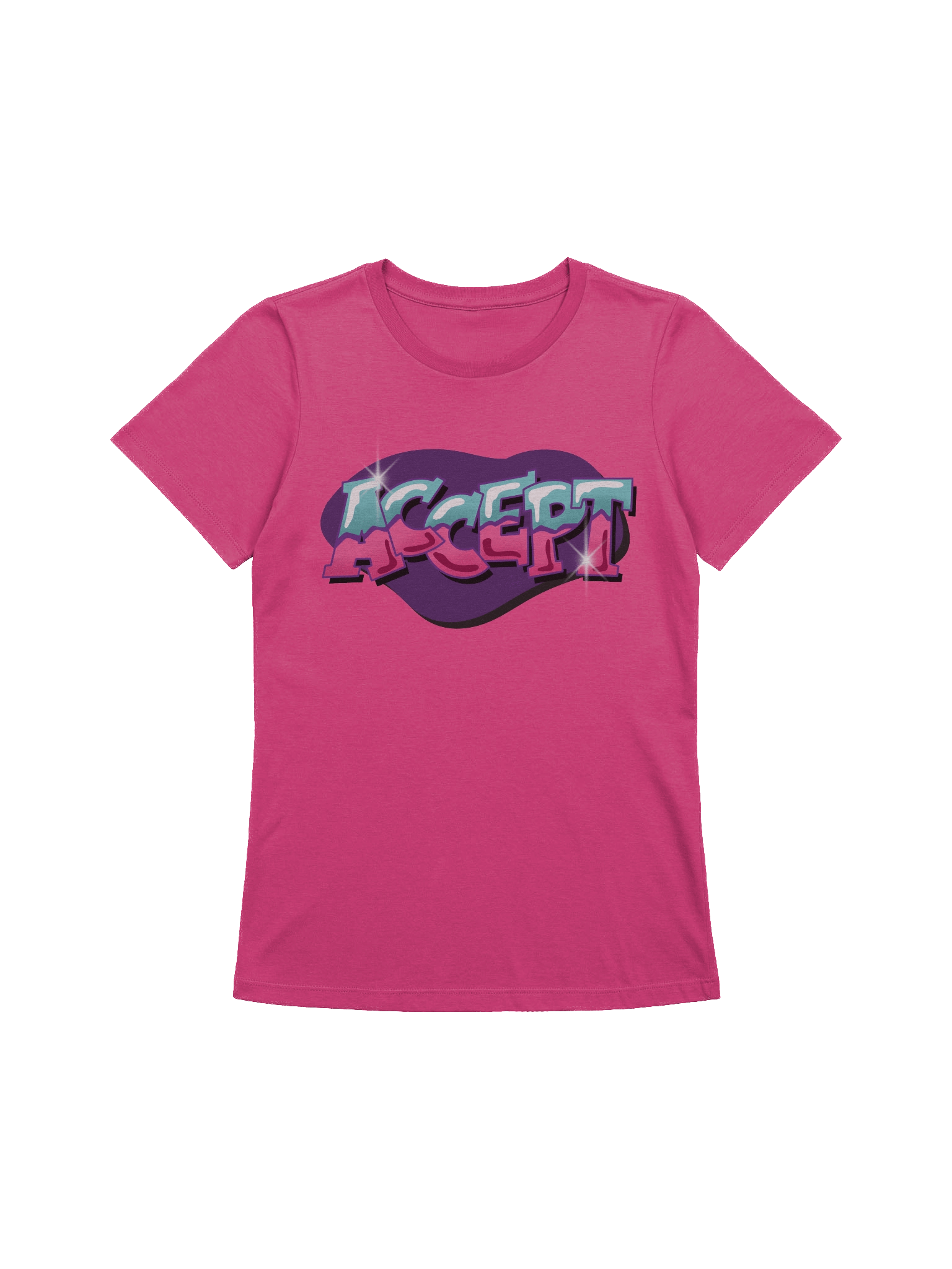 "ACCEPT" - Kawaiifiti Style - Women's Relaxed-fit T-Shirt (Light) product image (1)