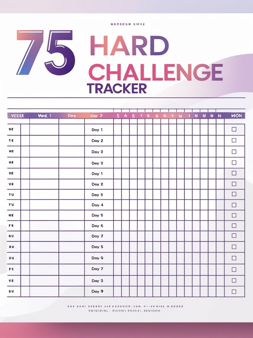 75 Hard Challenge Digital Tracker – Stay on Track & Crush Your Goals! product image (1)