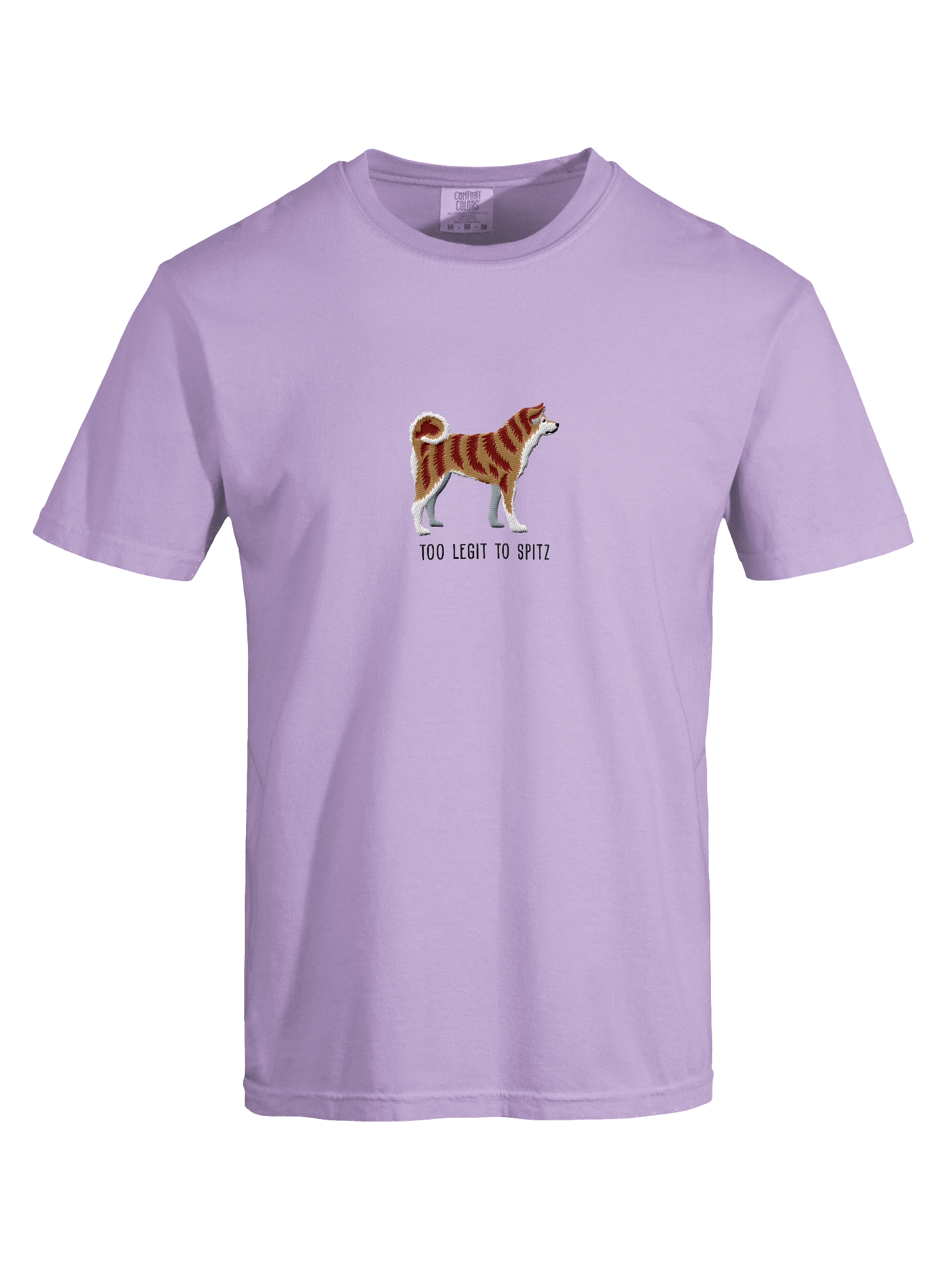 Too Legit to Spitz T-Shirt(Embroidered) of a Japanese Akita Inu(Brindle) product image (37)