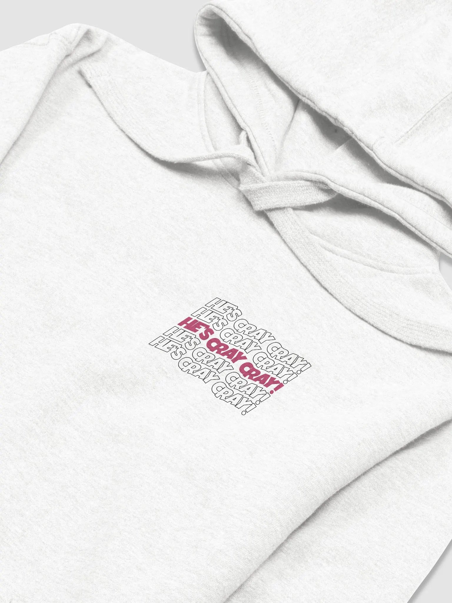 He's Cray Cray! Hoodie (pink/black) product image (2)