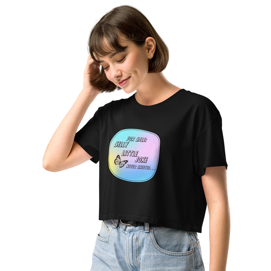 Silly Little Joke Crop Top T-shirt product image (13)