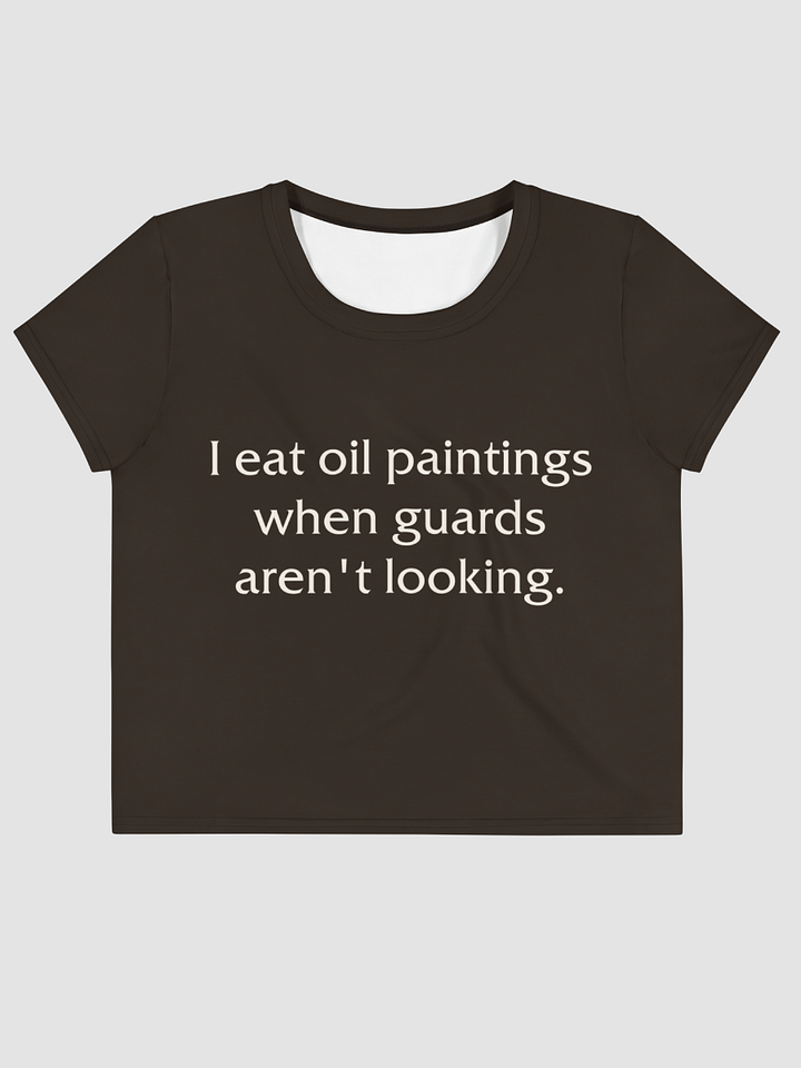 I eat paintings crop tee product image (2)