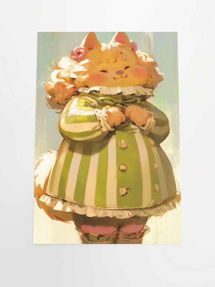 Whimsical Cat Vintage Poster product image (1)