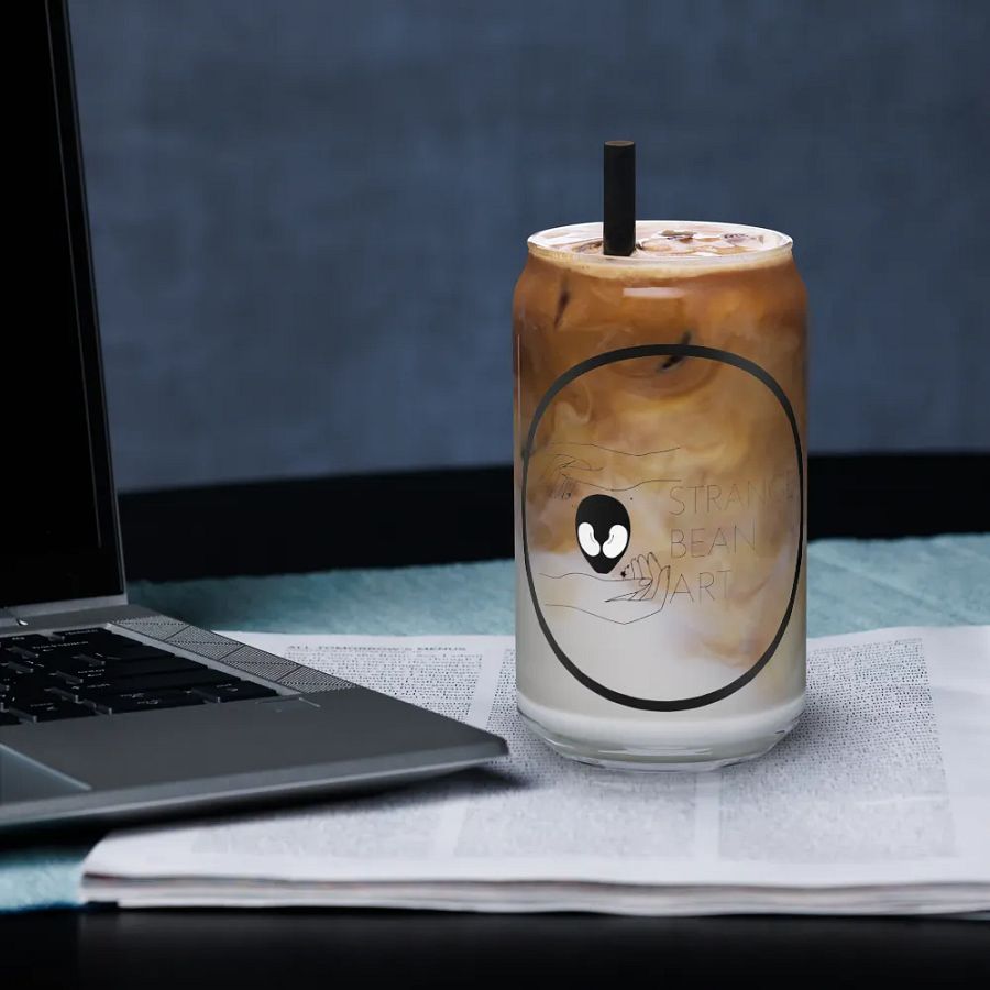 Strange Bean Art Logo Glass product image (33)