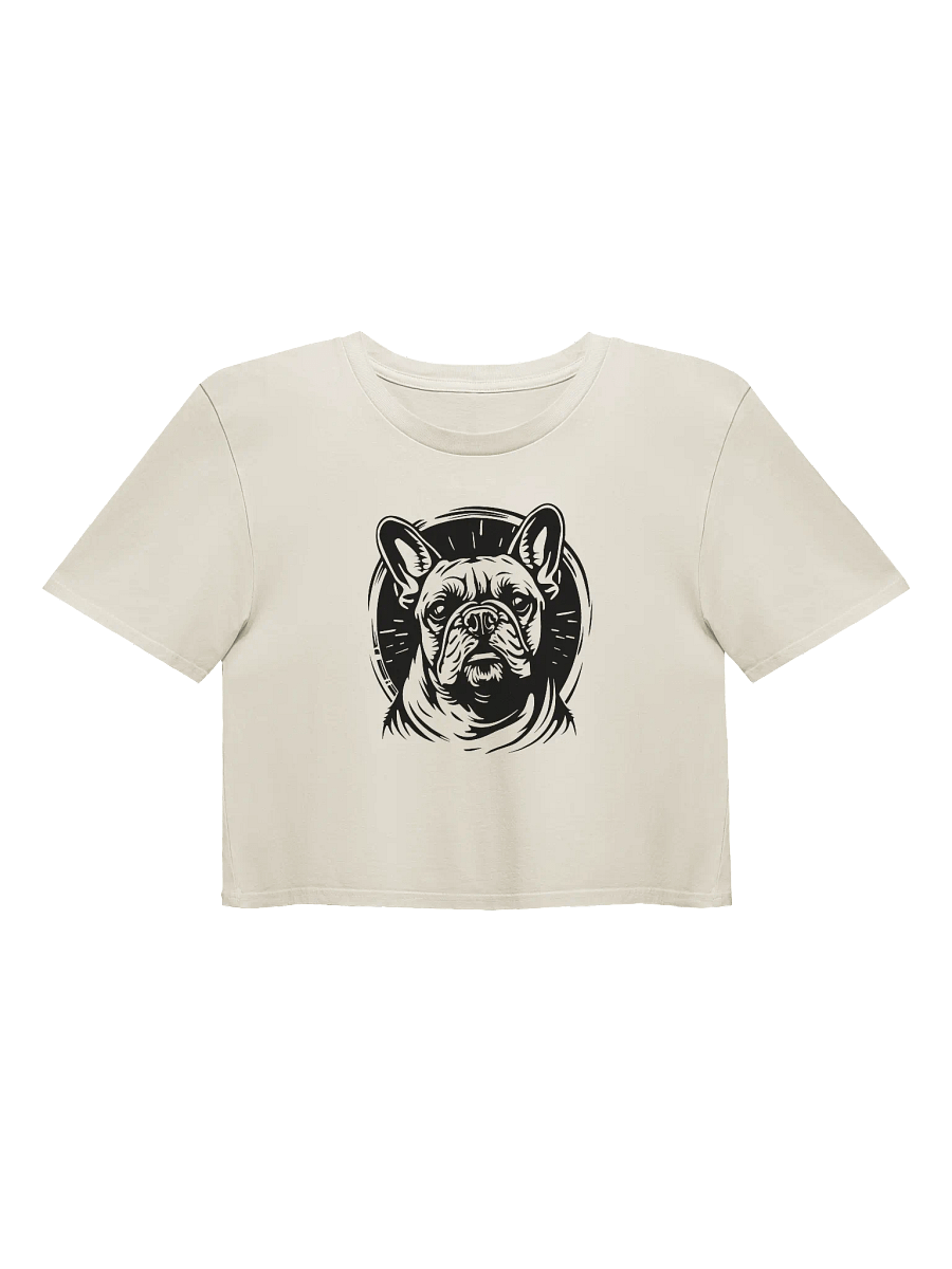Bold French Bulldog Graphic Crop Top – Perfect for Dog Lovers product image (3)
