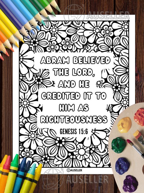 Printable Christian Colouring Book For Women - Colour Our Origins: GENESIS product image (2)
