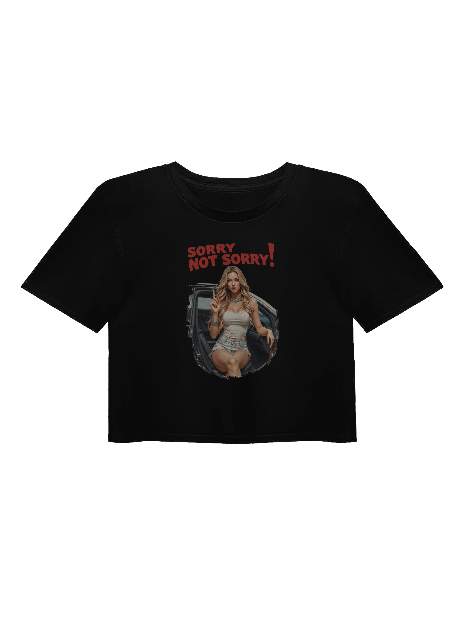 Sorry Not Sorry! Premium Crop Top product image (3)