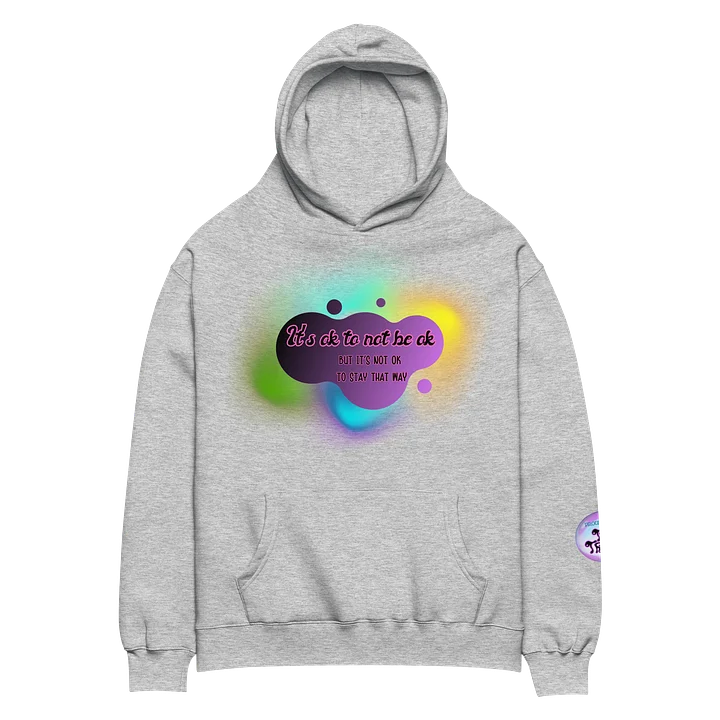Mental Health Oversized Hoody w/ back message product image (2)