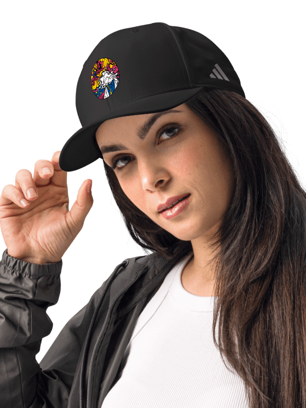 Energetic Swirls Performance Cap - Wave at Sunset product image (17)