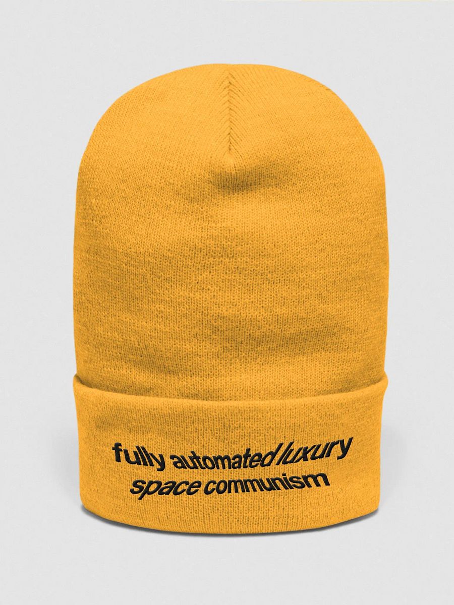 fully automated luxury space communism beanie - 100% turbo acrylic product image (1)