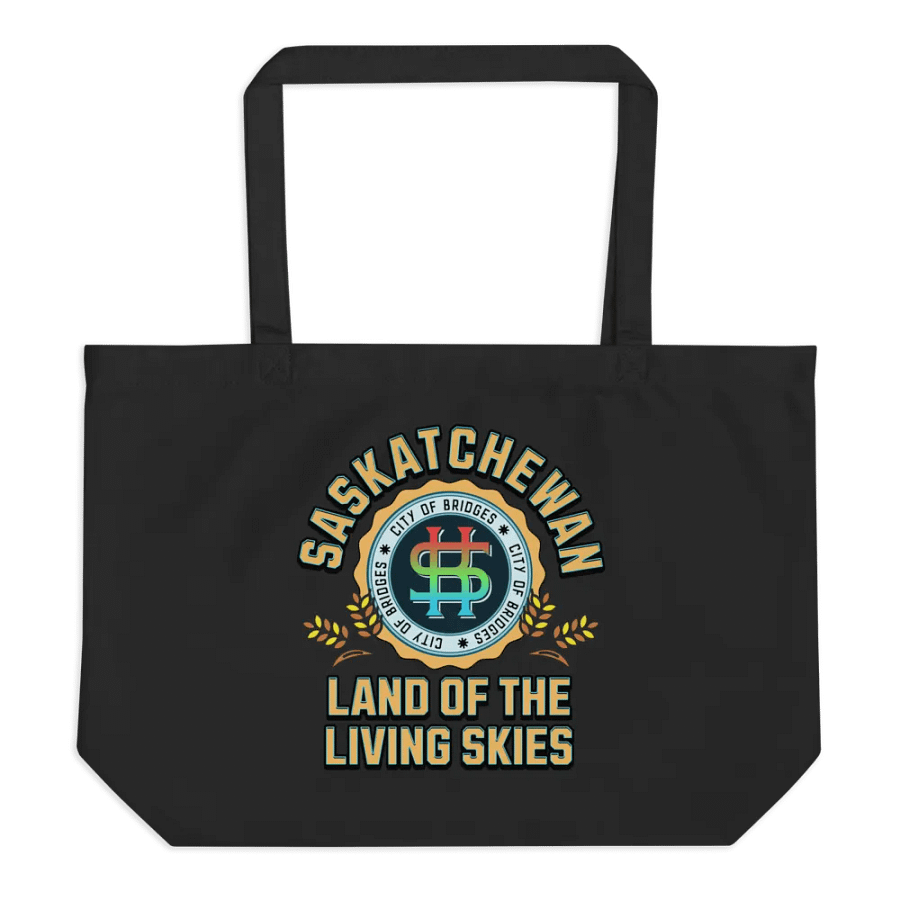 Saskatchewan Land Of The Living Skies Emblem Eco Tote product image (1)