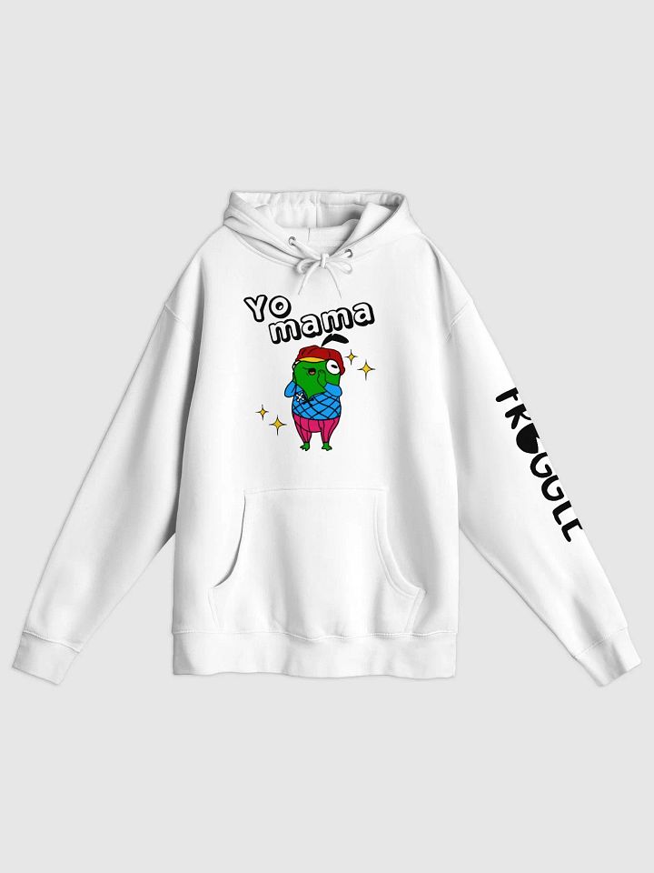 Yo mama white hoodie product image (1)