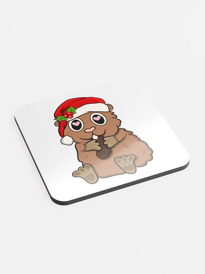 Christmas Guinea Pig Coaster (On White) product image (2)