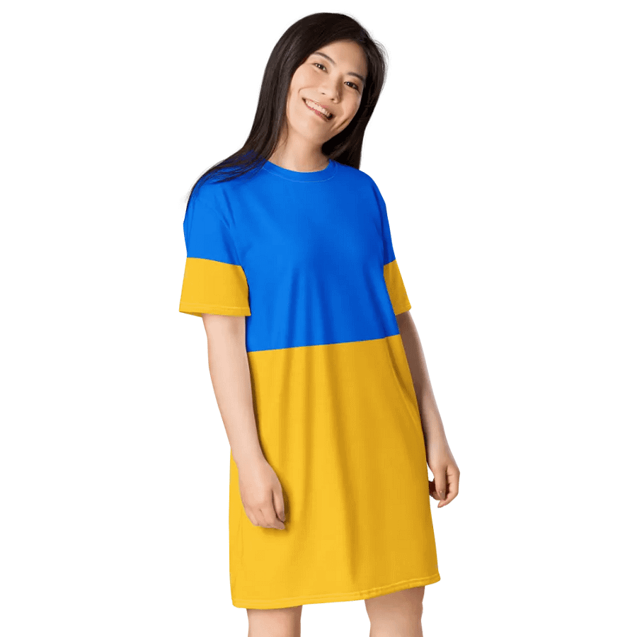 Ukrainian Pride All-Over T-Shirt Dress product image (4)