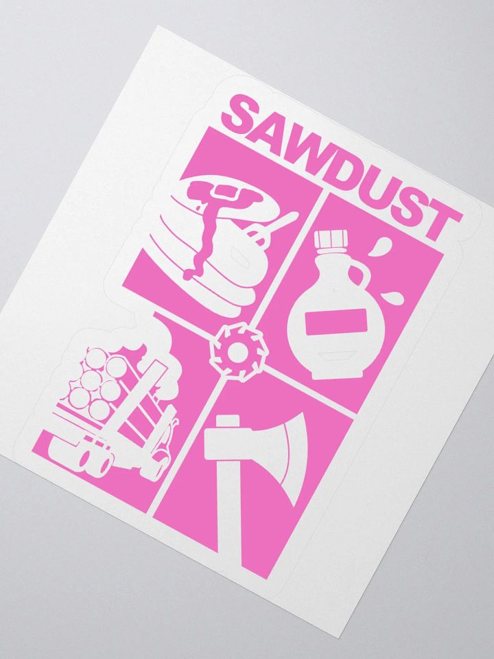 4 Square (pink) Sticker product image (6)