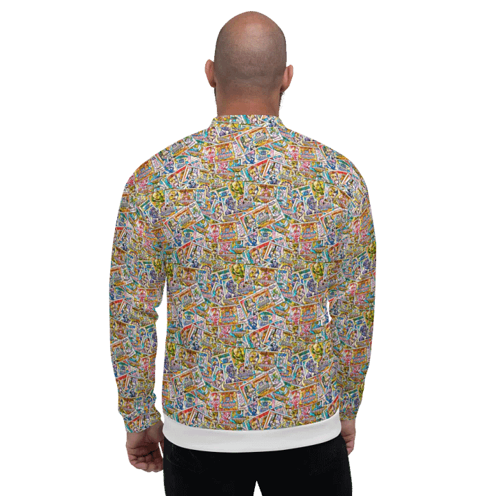 Jugoslovenski inflatorni dinar 1993 (Kolaž/mozaik) All-Over Print Bomber Jacket product image (1)