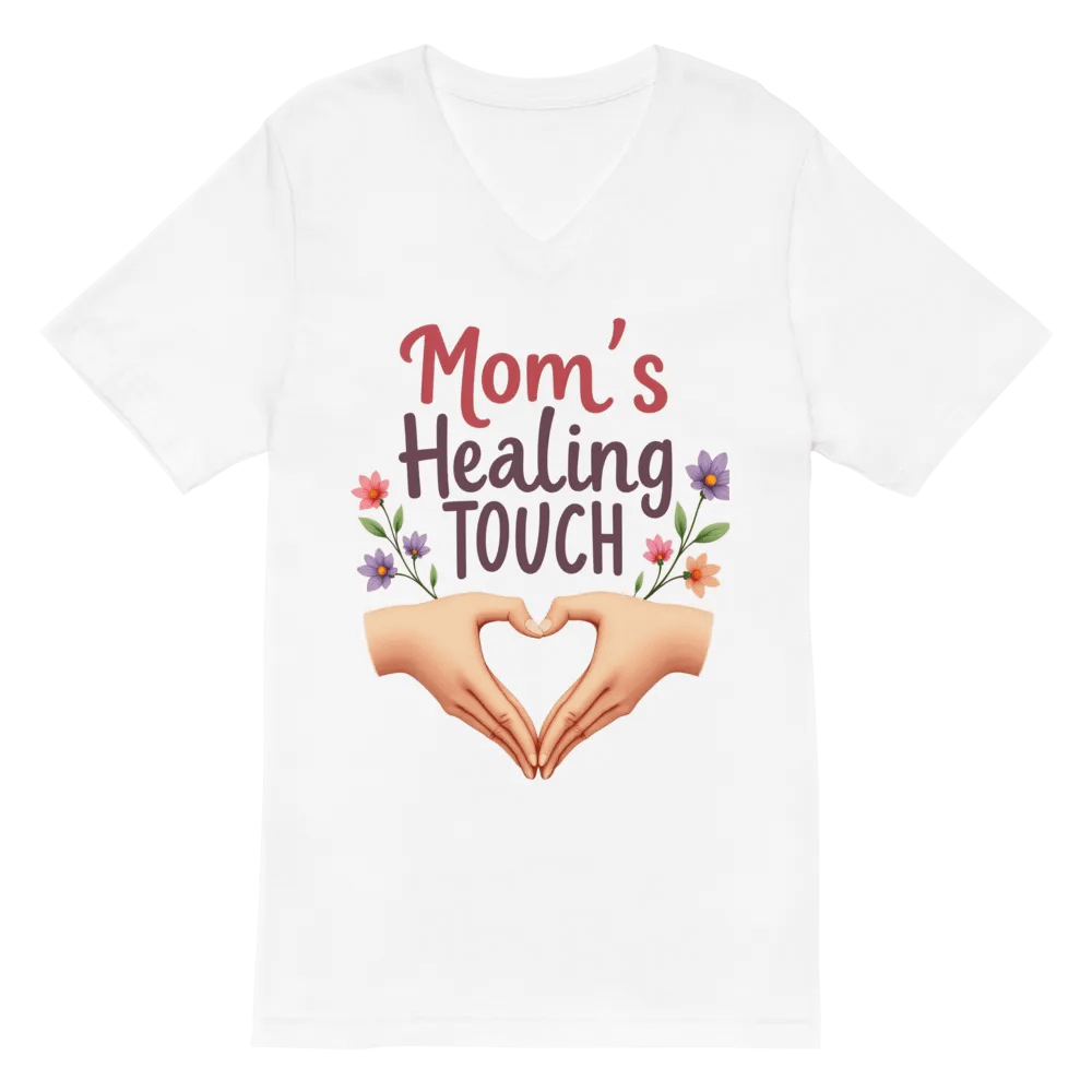 Mom's Healing Touch V-Neck Tee product image (6)