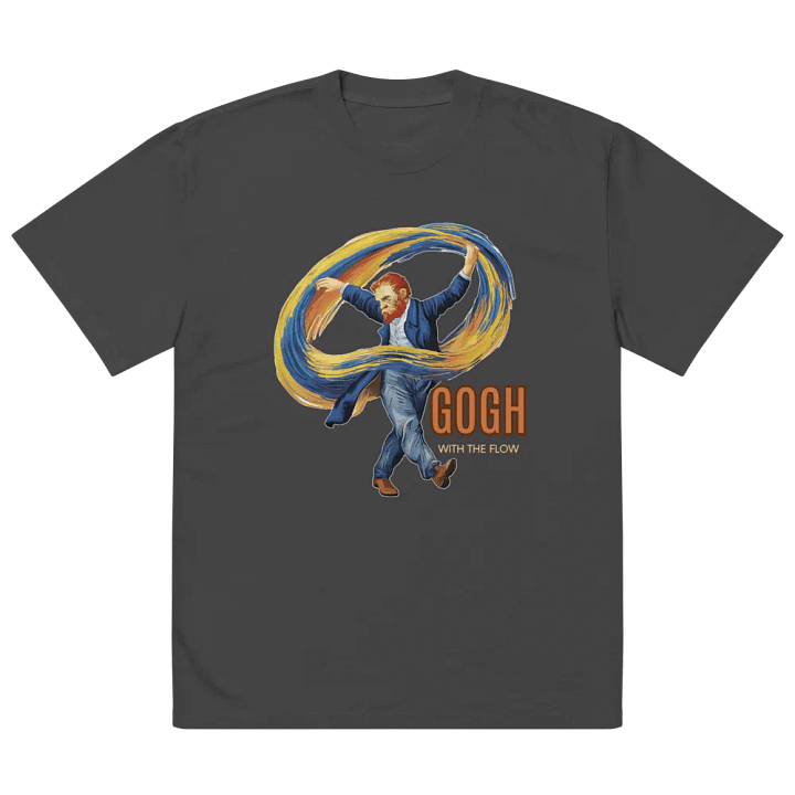 Gogh with the Flow Oversized Faded T-Shirt product image (5)