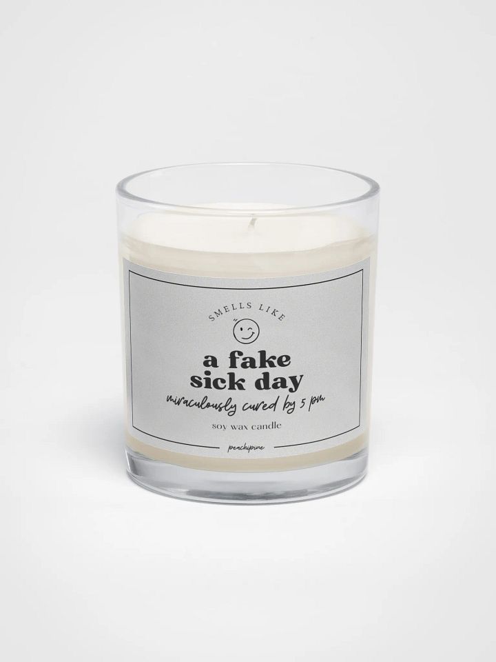 Fake Sick Day Candle – Cozy Soy Candle, Funny Self-Care Gift product image (1)