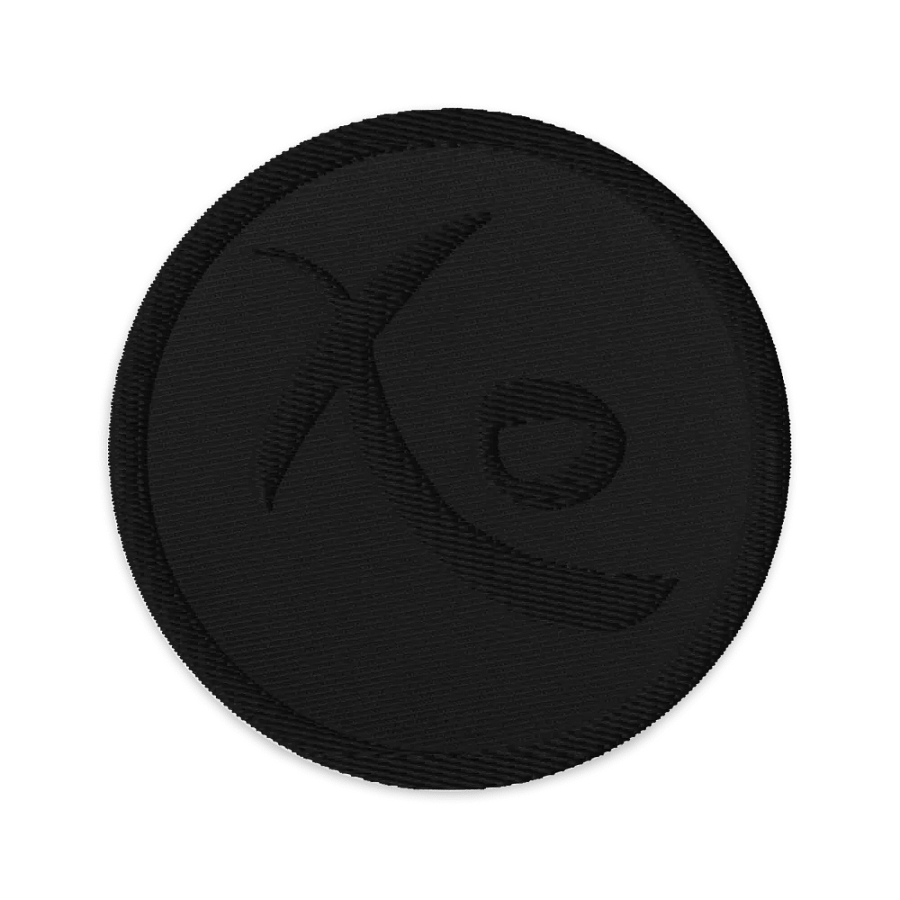Xo Embroidered Black Patch Circle product image (1)