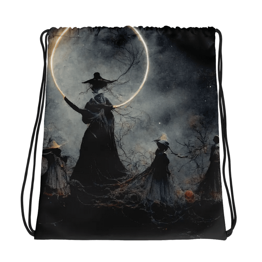 Contrast Straps All-Over Drawstring Bag product image (1)