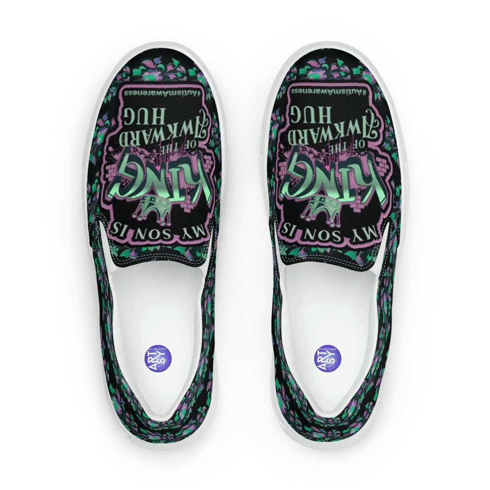 King of the Awkward Hug #Autism Awareness All Over Print Shoes product image (5)