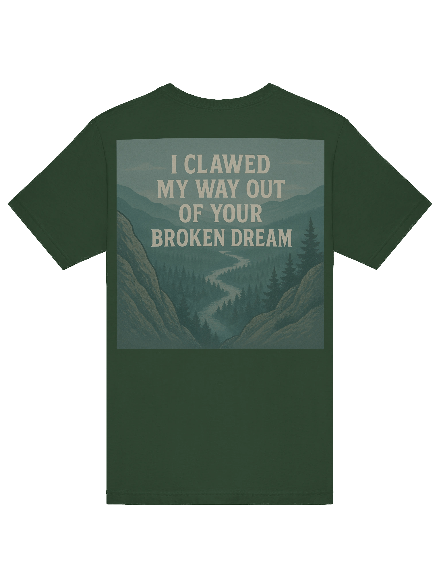 “Broken Dream” Valley Graphic Tee – Forest Fade product image (6)
