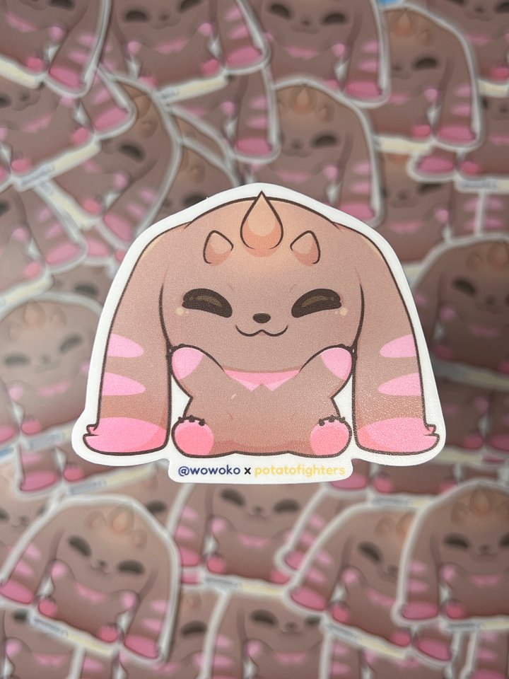 WoWoKo x Potato Fighters - Digimon - Lopmon - Sticker product image (2)