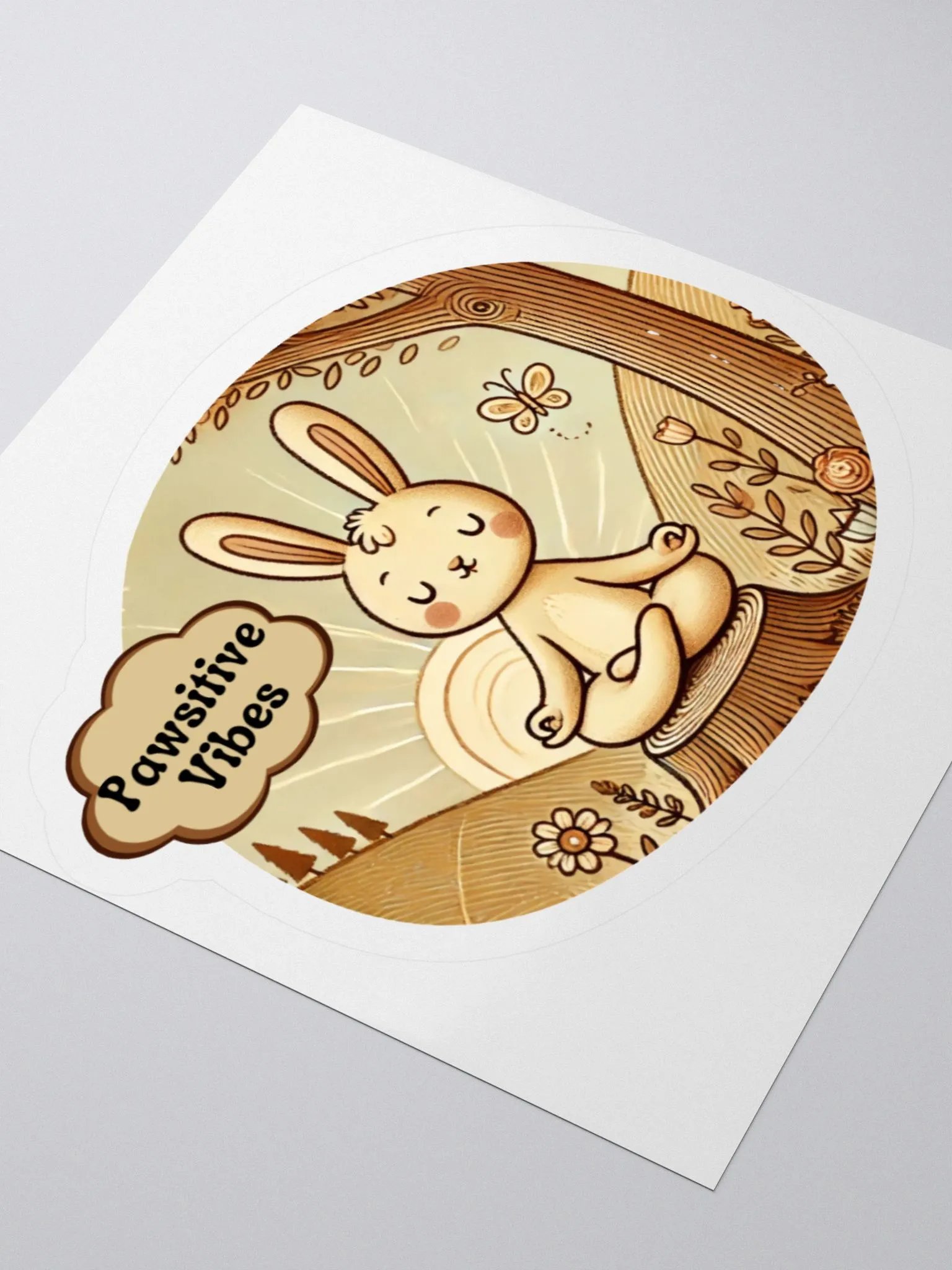 Pawsitive Vibes (Kiss Cut Stickers) product image (1)