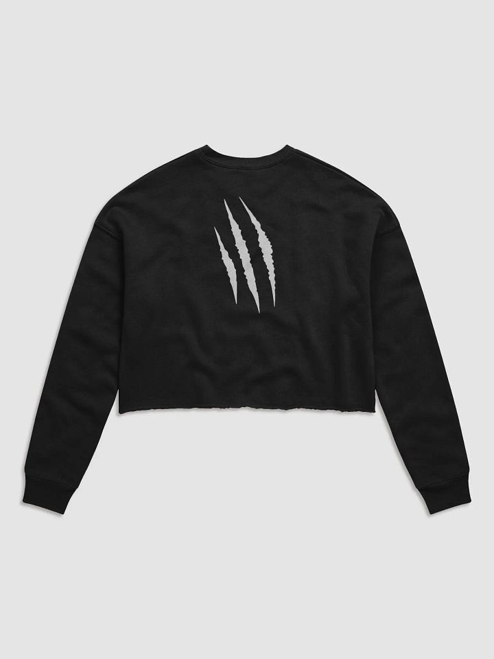 "Back At It With A Good Habit" Bella+Canvas Women's Fleece Crop Sweatshirt product image (2)