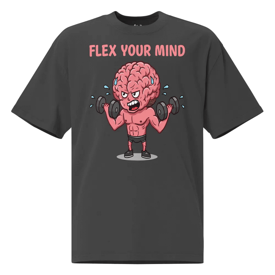 Flex Your Mind Oversized faded tee product image (1)